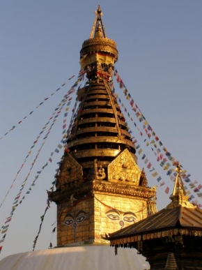 Architektura a památky - Stúpa Swayambhunath, Nepál