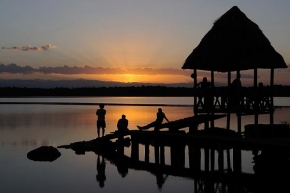Fotograf roku na cestách 2009 - Západ slunce nad lagunou
