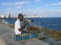 Trumpetista na Malecónu, Havana, Kuba