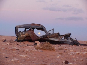 Krásy krajiny - Moonrise in North Libya