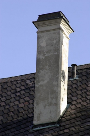 Detail v architektuře - Komín na hradě