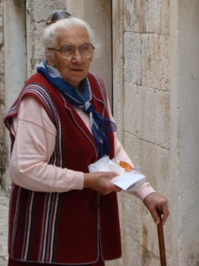 Něžný portrét - Chorvatská babička