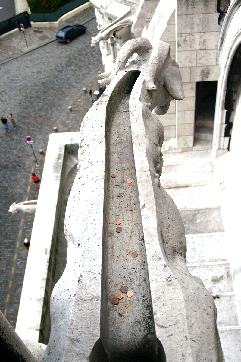 Chrlič vody na Sacré Coeur