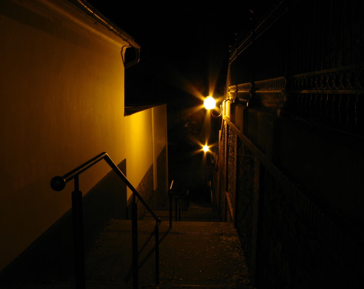 Mé oblíbené schodiště v noci...