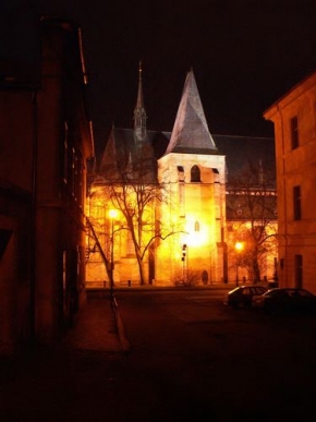 Večer a noc ve fotografii - Rakovník - kostel sv. Bartoloměje
