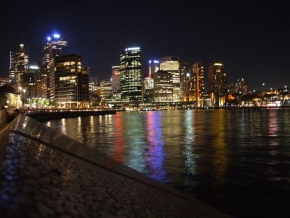 Večer a noc ve fotografii - Nábřeží v Sydney