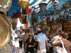 Na ulici - Tunisská tržnice