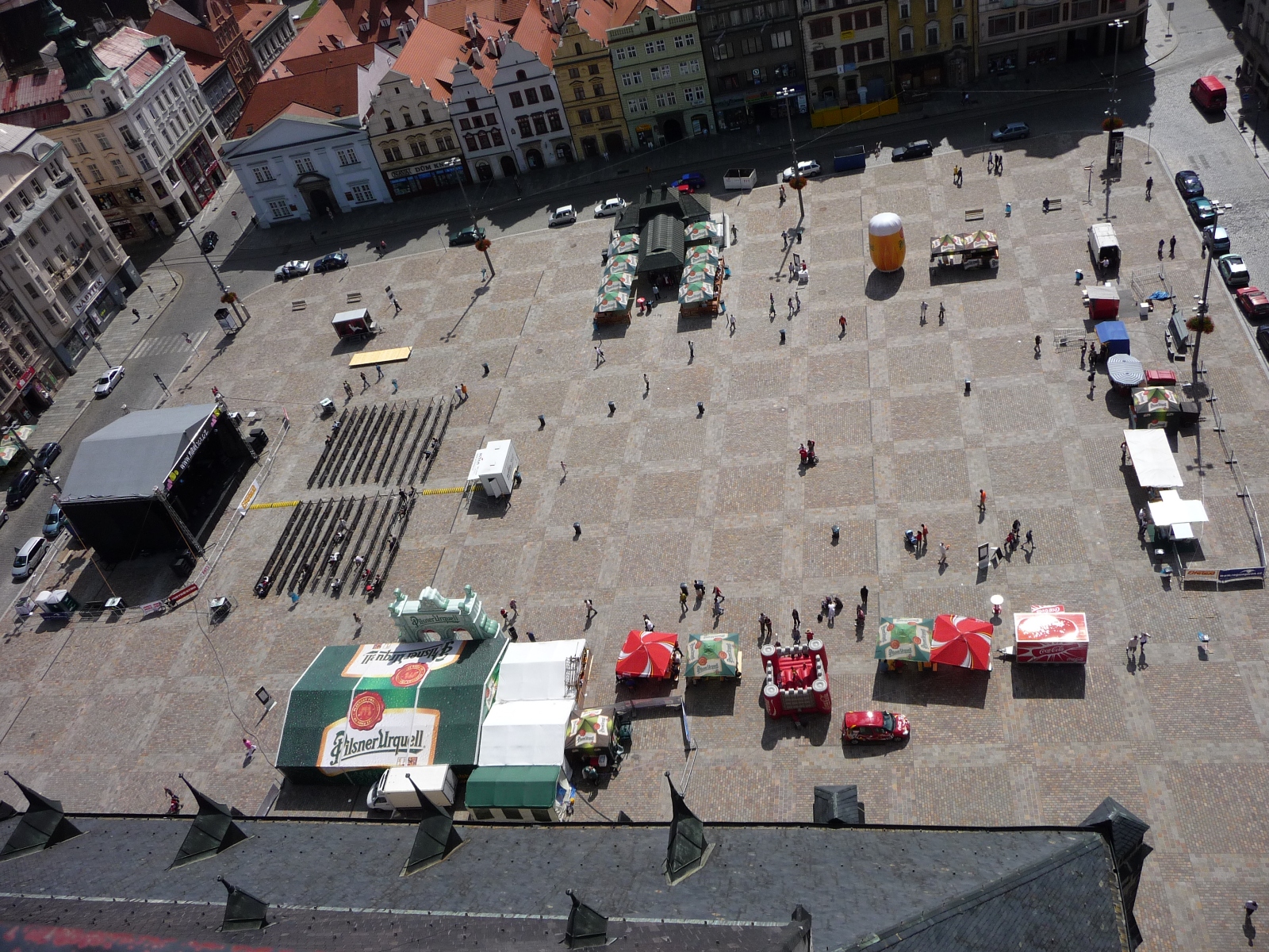 Plzeň - "Na ulici" z věže