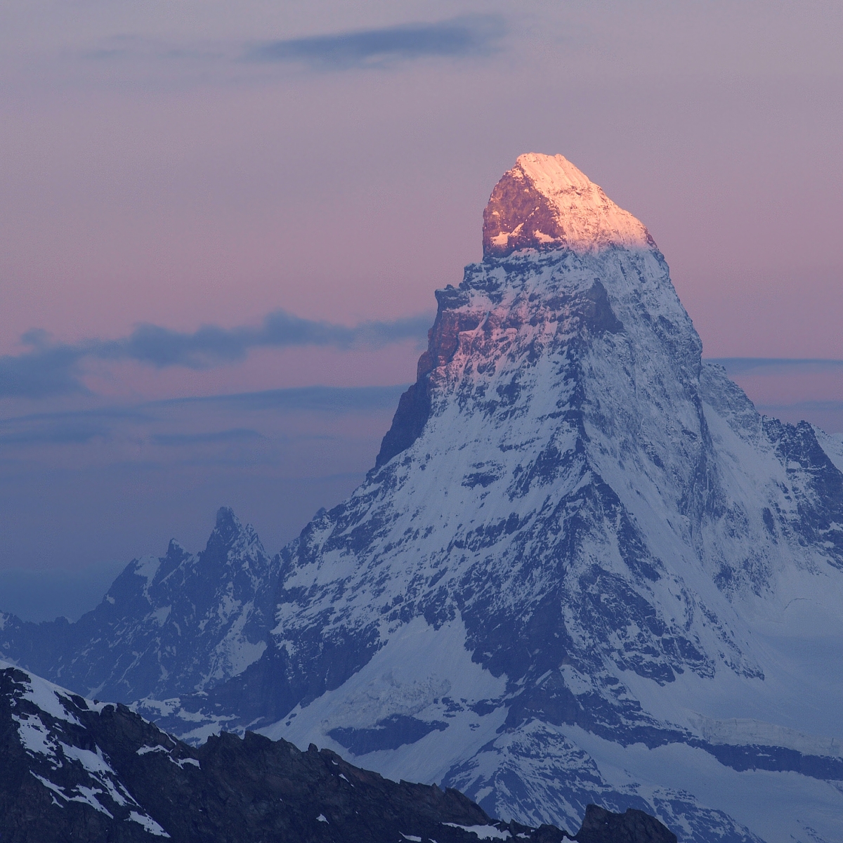 Svítání na Matterhornu