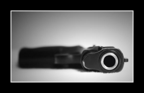Černá nebo bílá? - Portrait of gun