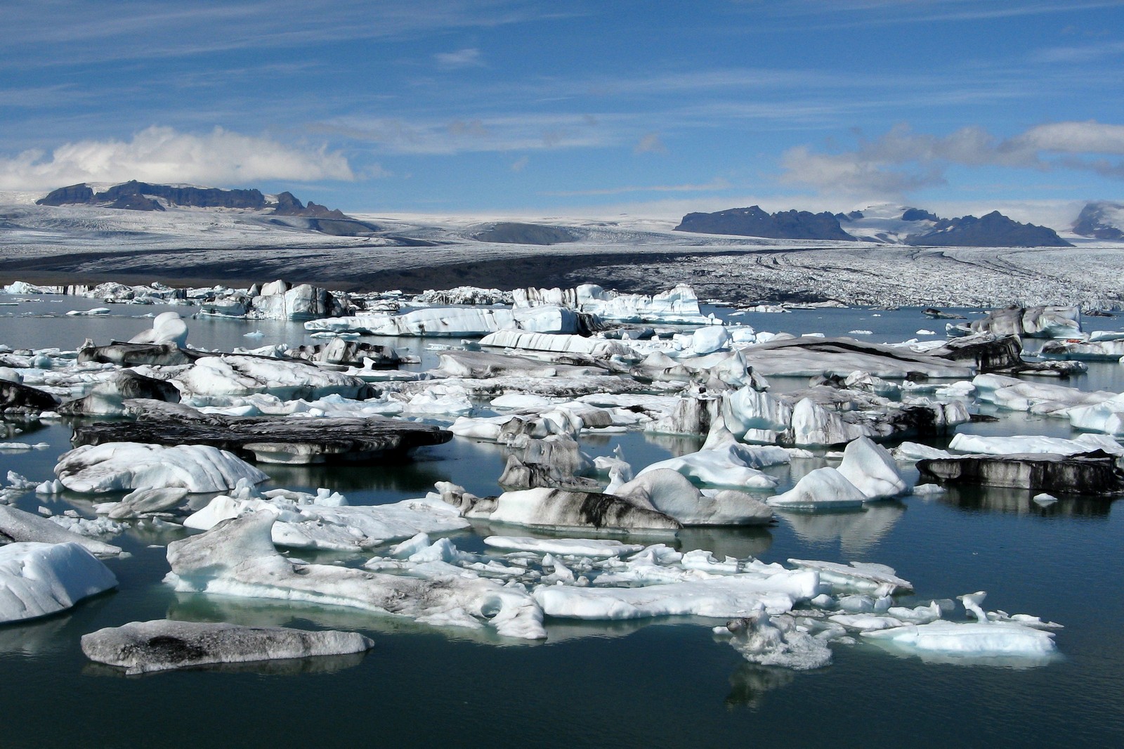 Největší evropský ledovec (Vatnajökul, Island)