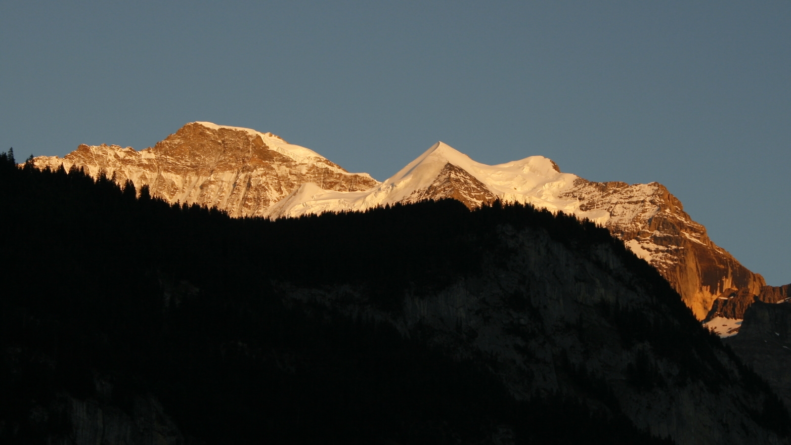 Západ slunce v Alpách