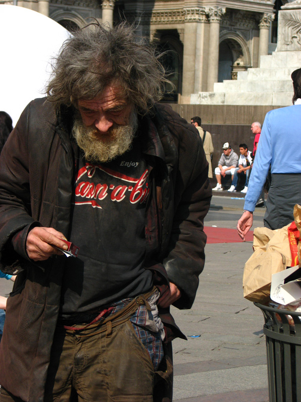 Milánský bezdomovec