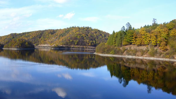 Pohled z Klíčavské přehrady
