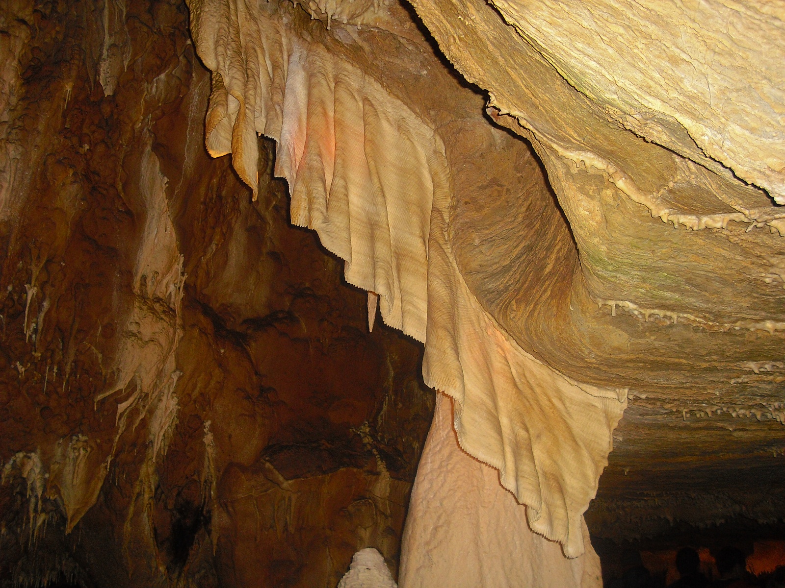 Javořičské jeskyně - závěs