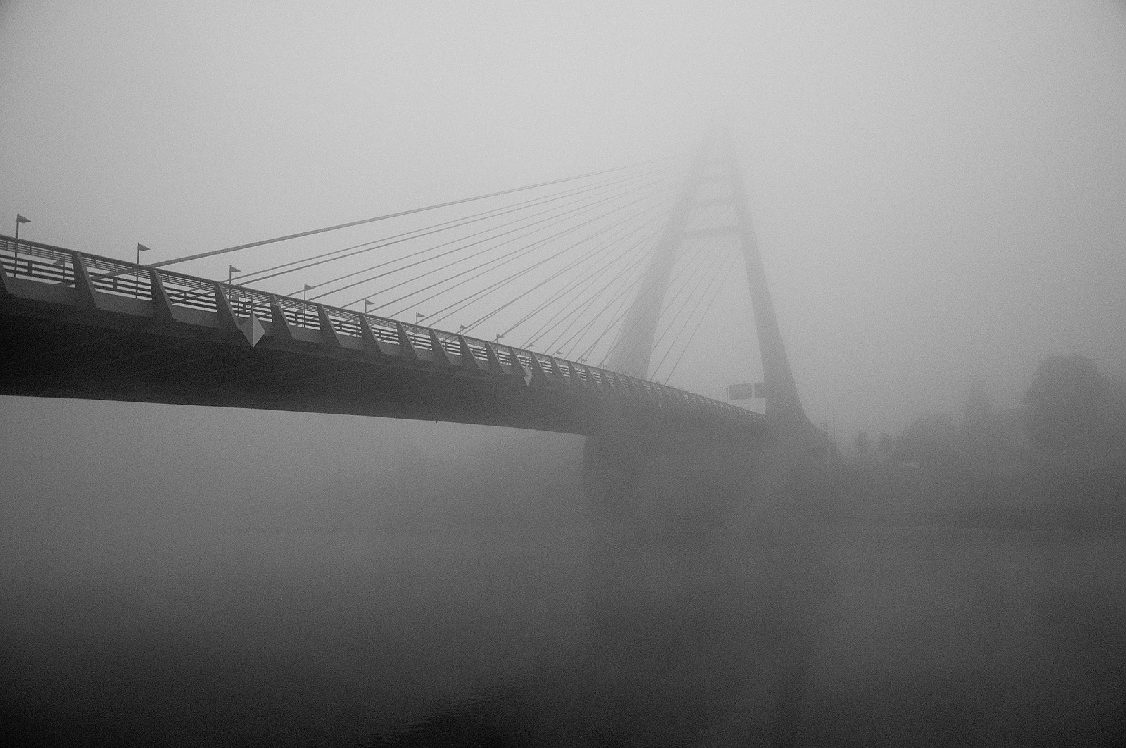 Mariánský most v mlze