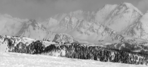 Černobílá fotografie - Alpy 