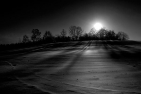 Zimní podvečer - Stíny