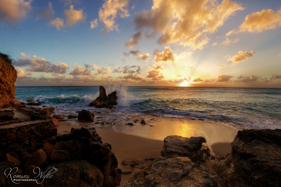 Západ slunce na ostrově St. Maarten