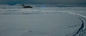Divoká příroda - zivot na zamrzlem jezere