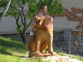 Člověk a jeho zvířátka - Dítě a lvíče