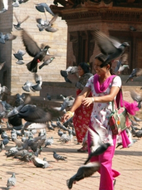 Život ve městě - radost ze života v Kantmandu