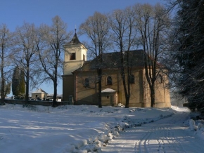 Poezie domů - Kostel v zimní krajině
