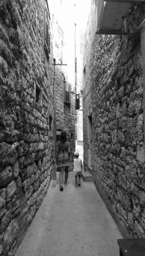 Černobílý svět - prochazka po Splitu
