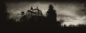 Historické objekty - Bojnice castle panorama Retro version