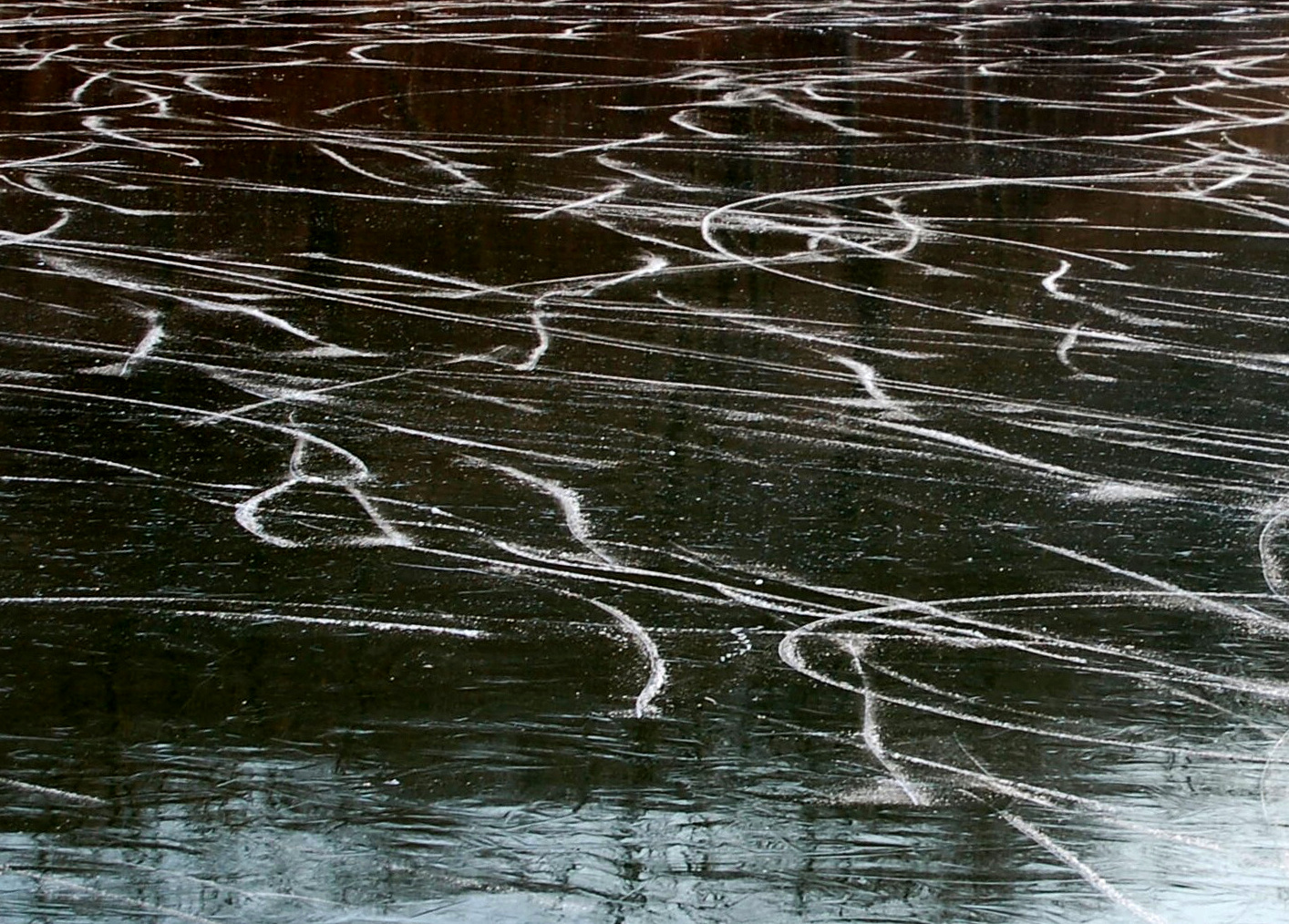 Na zamrzlém rybníku