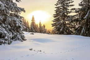 Zimní království - Východ slunce na Svarohu