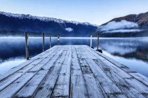 Moje nejkrásnější krajina - molo u Nelson lakes