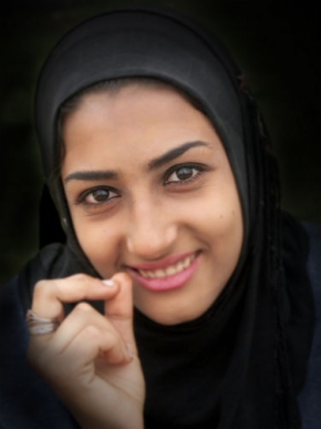 Ženská tvář - Krásná muslimka