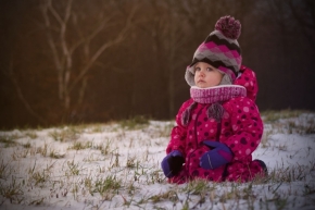 Děti jsou fotogenické - první sníh
