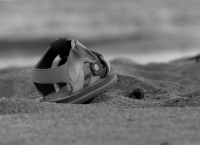 Černobílá krása - V písku nechaná