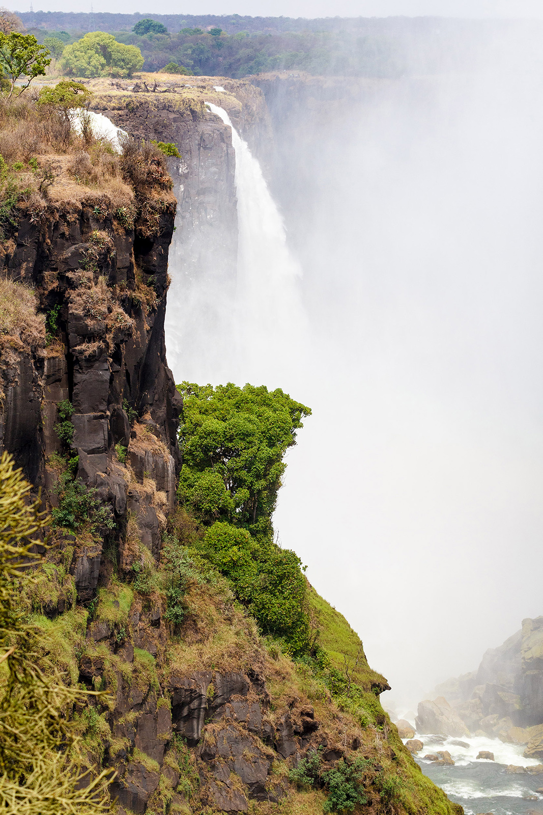 Padající voda na Victoria Falls, Zimbabwe