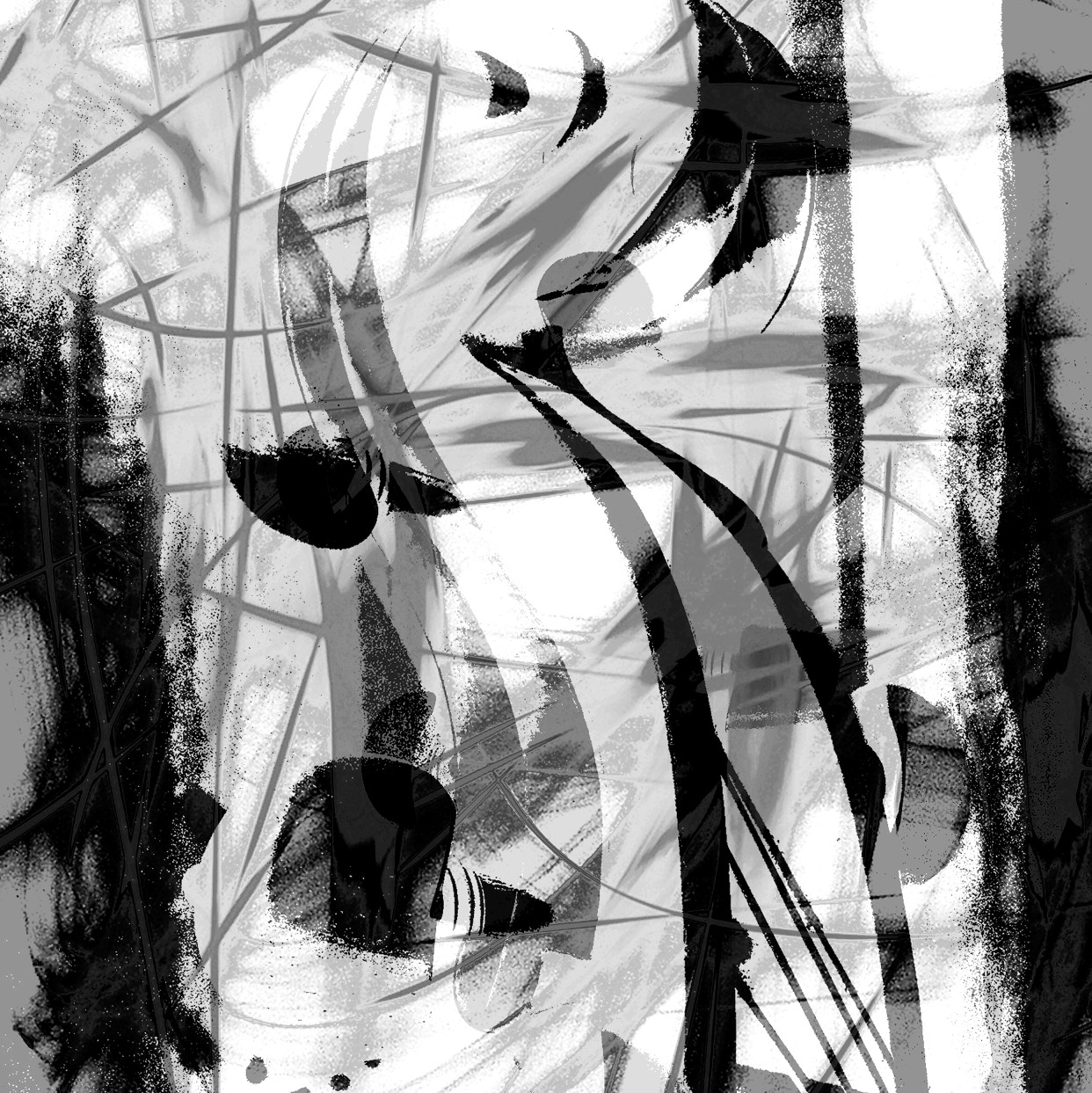 Černobílá skica XII