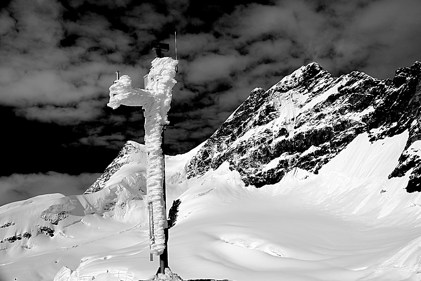 Meteostanice na Jungfrau