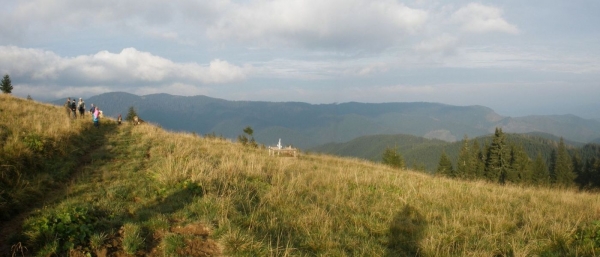 Zakarpatská Ukrajina pastevci a hory 