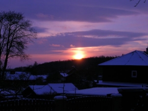 A zima je krásná - Zimní západ slunce