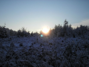 Kouzlení zimy - Západ slunce