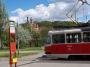 Praha 4 - Branik, konecna tramvaje - v pozadi Branicky pivovar