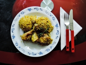 Jídlo chutné i krásné - Kuře v rýži