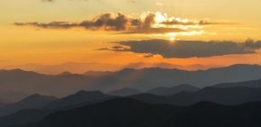 Krajina inspiruje - Zapad slunce nad Great Smoky Mountains