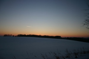 Kouzlení zimy - Západ slunce za obzorem