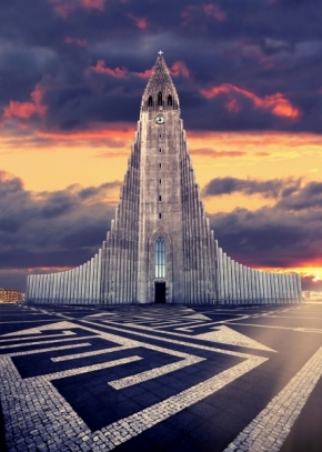 Církevní architektura - Hallgrímskirkja, Reykjavík
