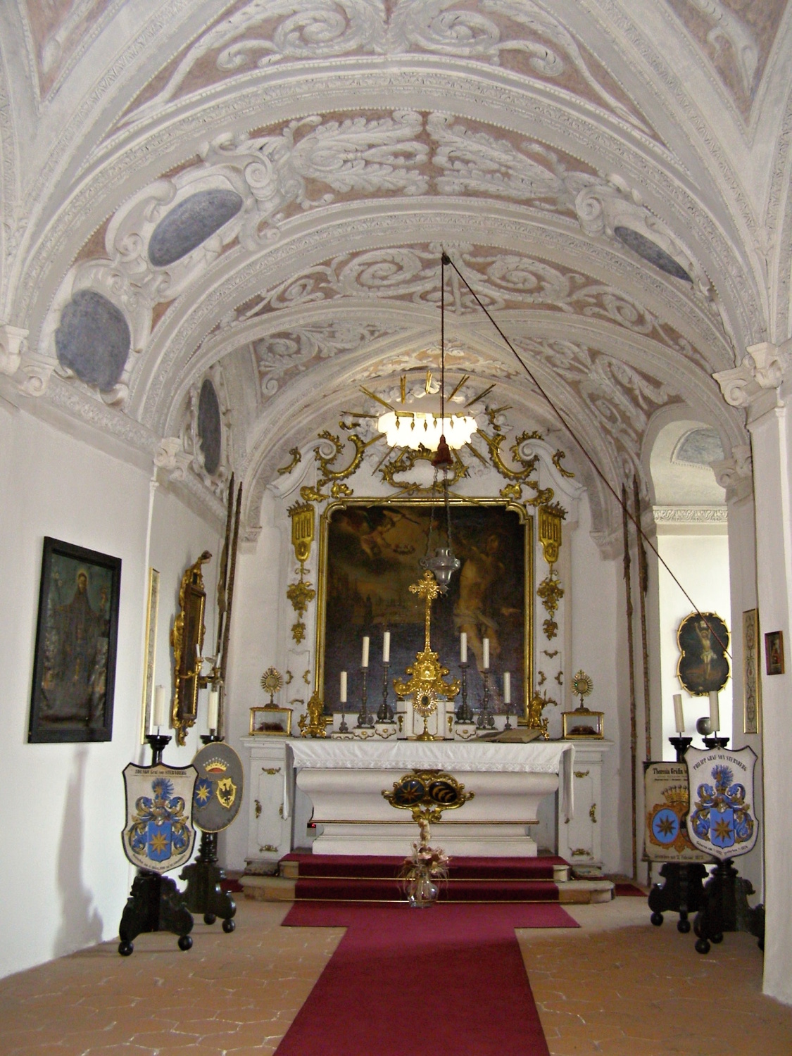 Oltář na hradě Český Šternberk