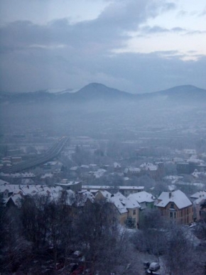 A zima je krásná - Zimní mlha nad Děčínem