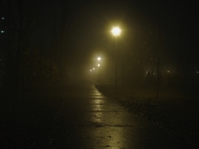 Petr Dopita - Sídliště pod padající noční mlhou