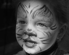 Černobílý portrét - Kočička